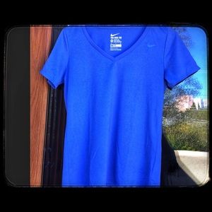 Light Blue Nike Dri-Fit shirt, Sz Med